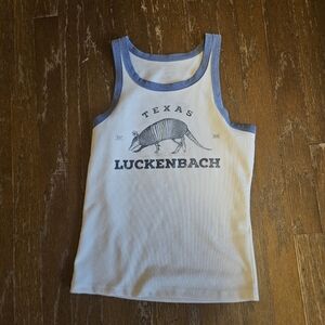 Texas Luckenbach Tank Top Womens Small Vintage